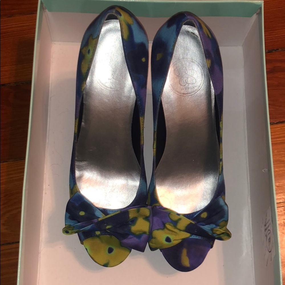 Jessica Simpson Floral Platform Heels